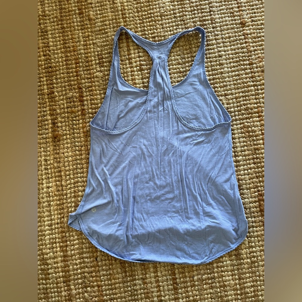 Lavender color racer back tank